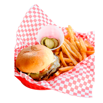 Angry Crab Shack - Burger and Fries